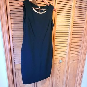 Cartise Gold Necklace & Black Little Dress